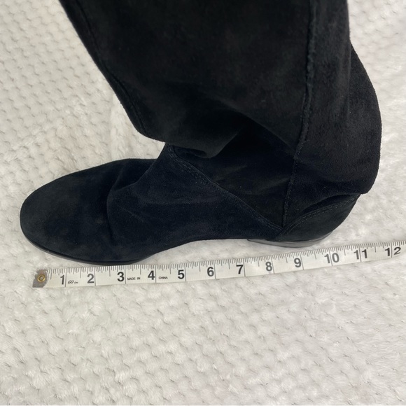 🔥Gianni Bini Women Love It Style Boots Black Leather Suede Pull On Size 8,5 - Picture 13 of 15